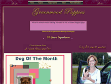 Tablet Screenshot of greenwoodpuppies.com